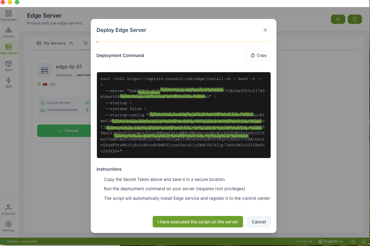 Edge snapshot