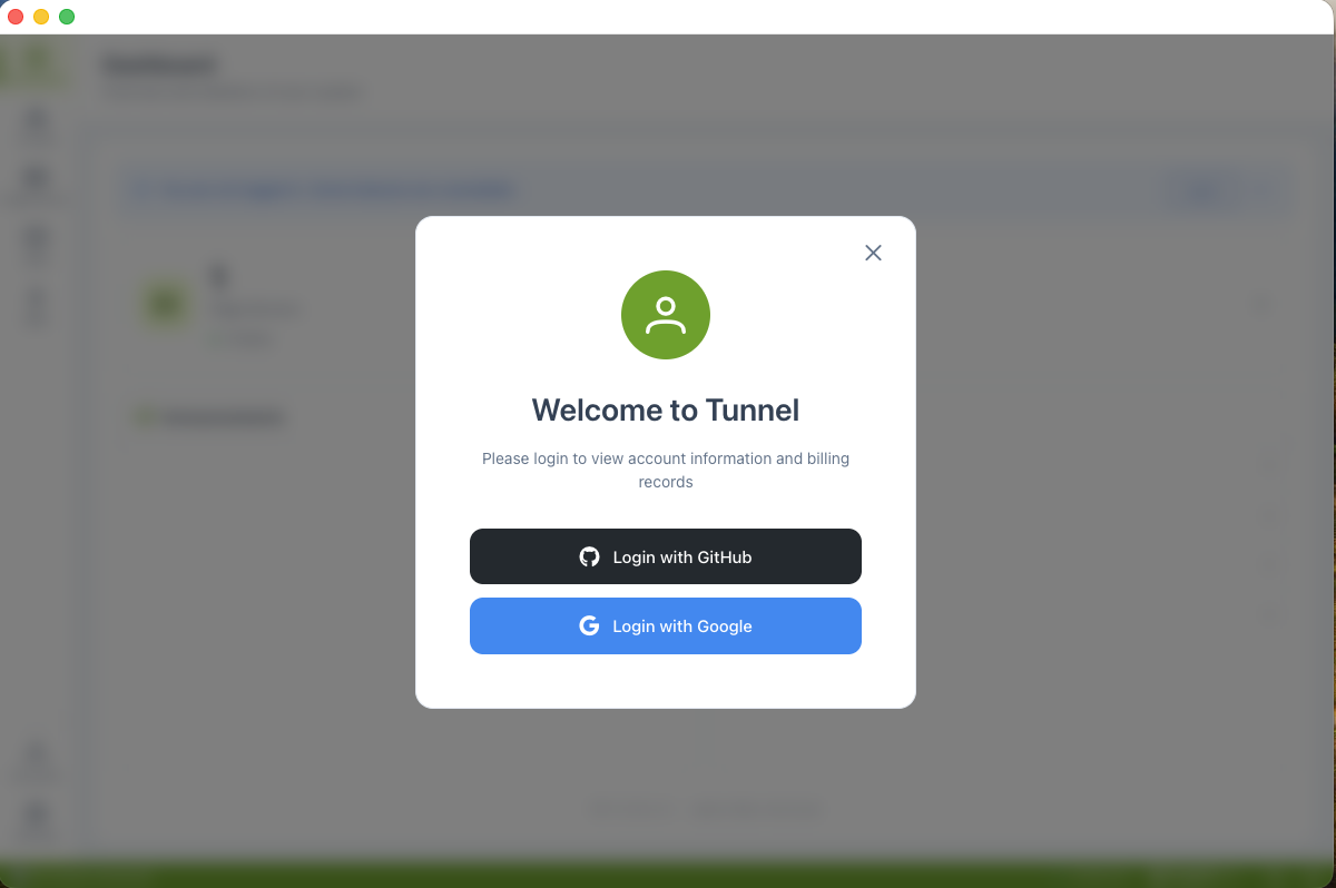 Tunnel snapshot